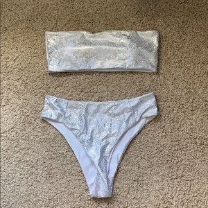 bandeau swim set